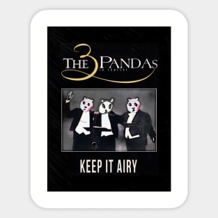 Keep it Airy: The 3 Pandas Sticker